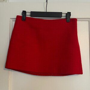 Zara Red Mini Skirt - Size XS - brand new